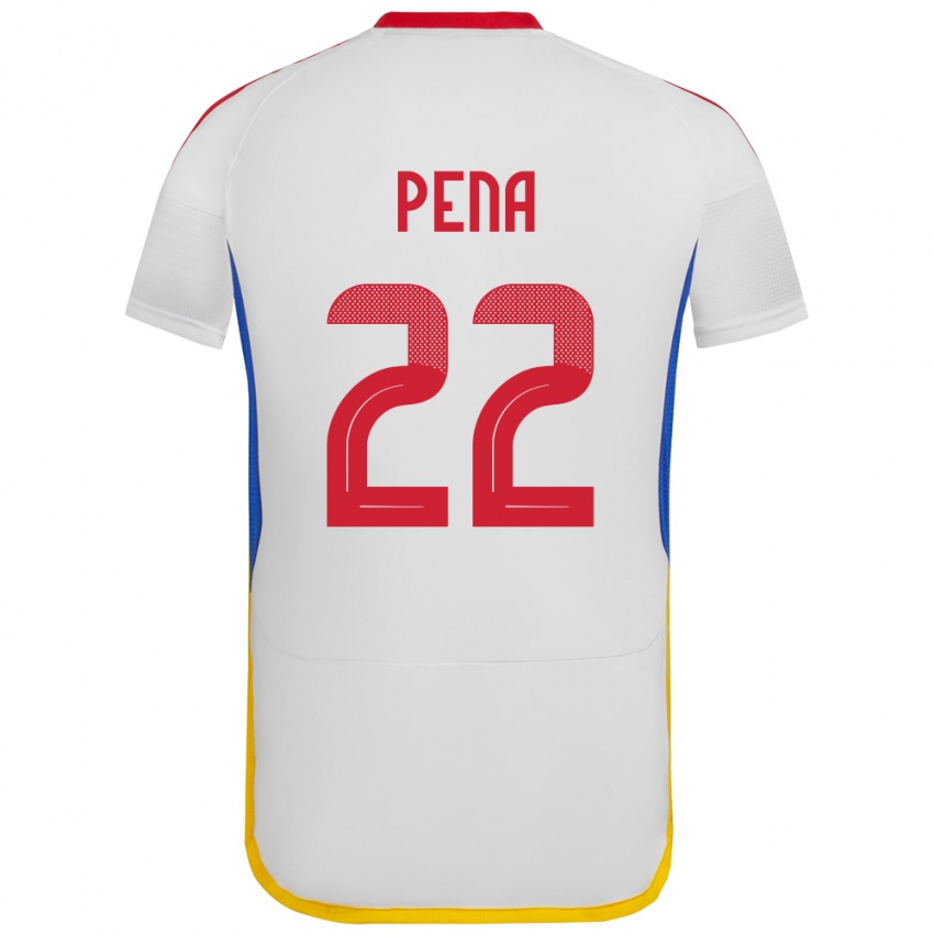 Kinderen Venezuela Lewuis Peña #22 Wit Uitshirt Uittenue 24-26 T-Shirt