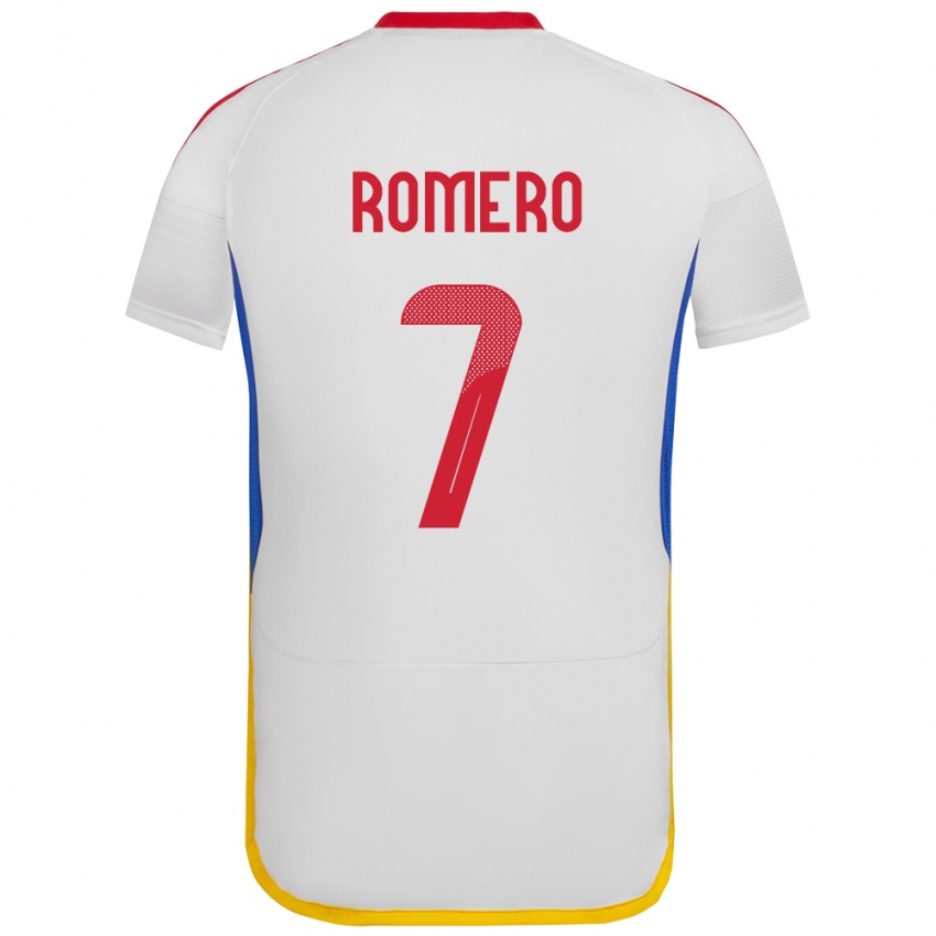 Kinderen Venezuela Leenhan Romero #7 Wit Uitshirt Uittenue 24-26 T-Shirt