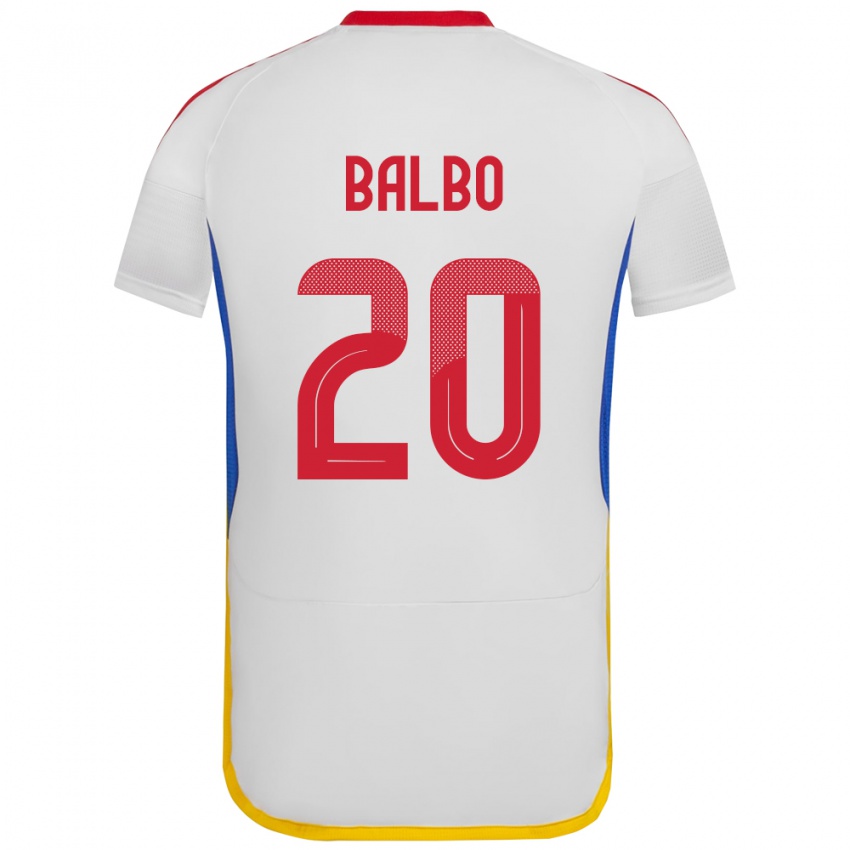 Kinderen Venezuela Luis Balbo #20 Wit Uitshirt Uittenue 24-26 T-Shirt