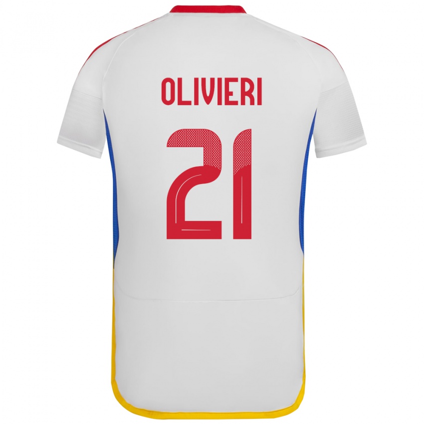 Kinderen Venezuela Bárbara Olivieri #21 Wit Uitshirt Uittenue 24-26 T-Shirt