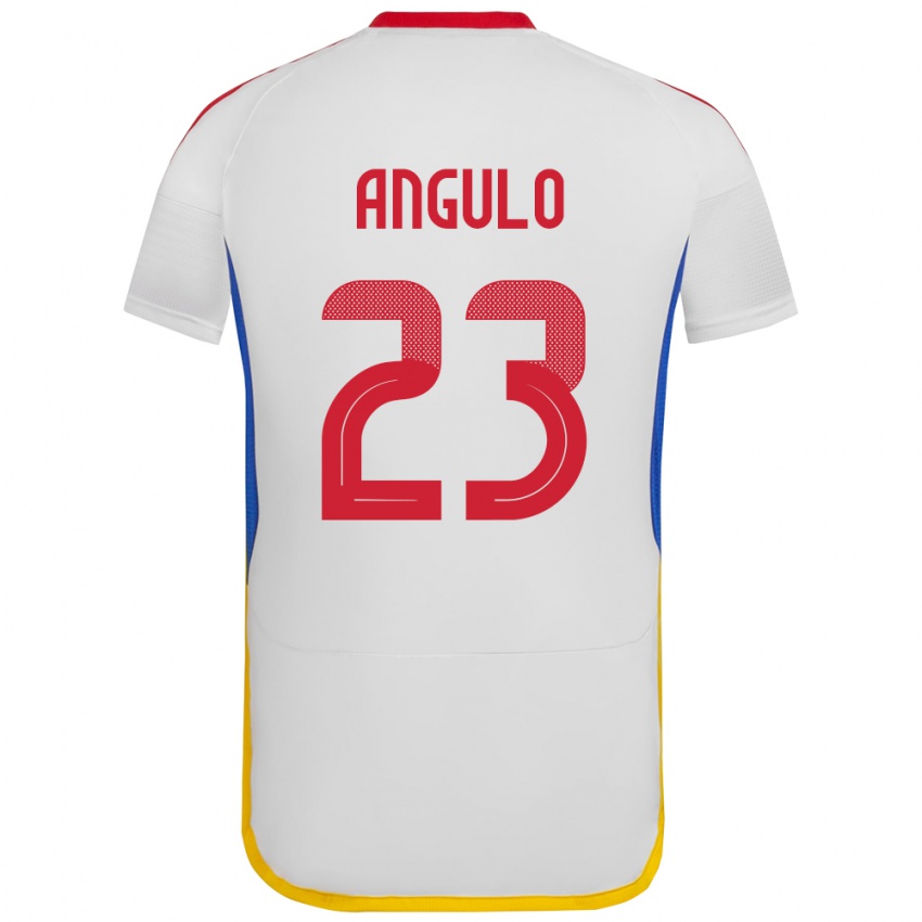 Kinderen Venezuela Gabriela Angulo #23 Wit Uitshirt Uittenue 24-26 T-Shirt