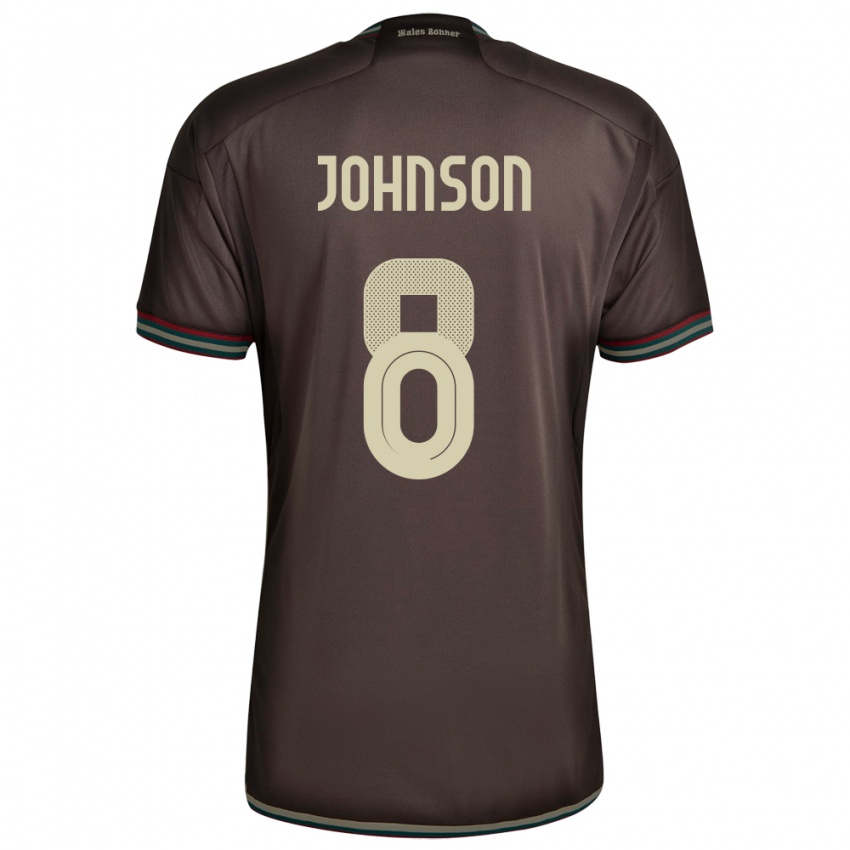 Kinderen Jamaica Daniel Johnson #8 Nachtbruin Uitshirt Uittenue 24-26 T-Shirt