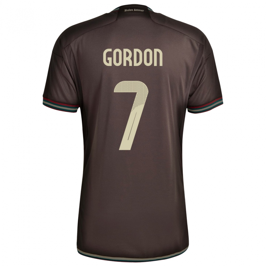 Kinderen Jamaica Robino Gordon #7 Nachtbruin Uitshirt Uittenue 24-26 T-Shirt