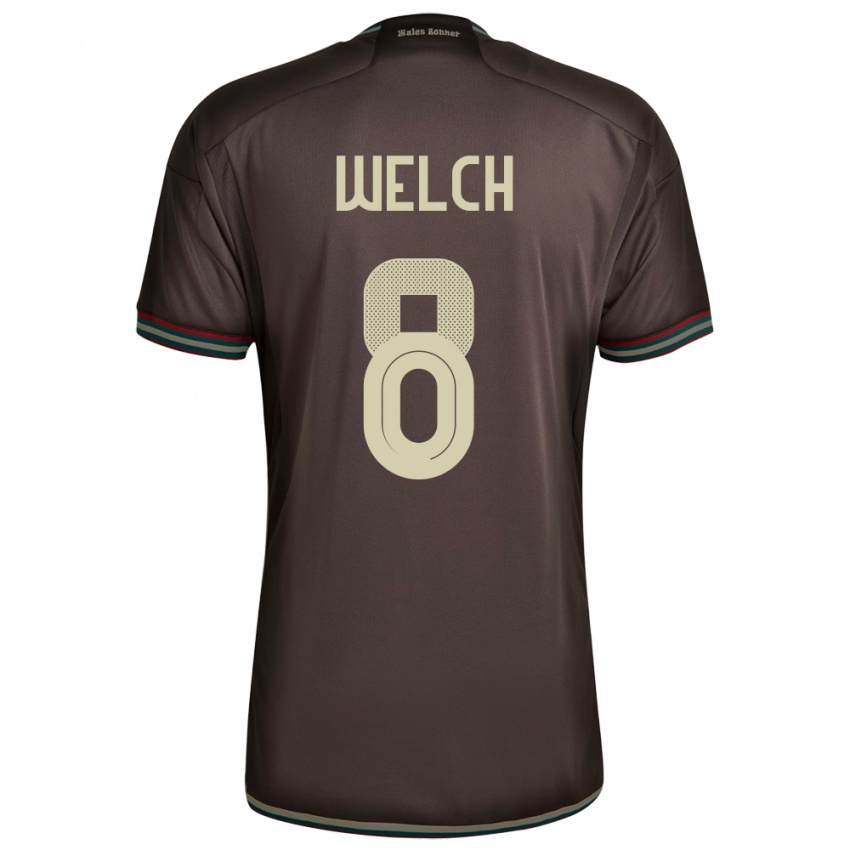 Kinderen Jamaica Makai Welch #8 Nachtbruin Uitshirt Uittenue 24-26 T-Shirt