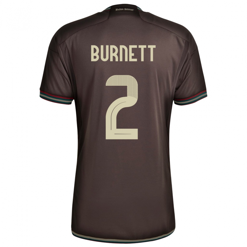 Kinderen Jamaica Theanna Burnett #2 Nachtbruin Uitshirt Uittenue 24-26 T-Shirt