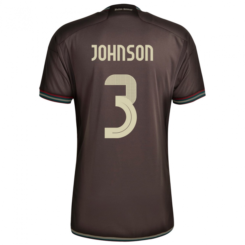 Kinderen Jamaica Melissa Johnson #3 Nachtbruin Uitshirt Uittenue 24-26 T-Shirt