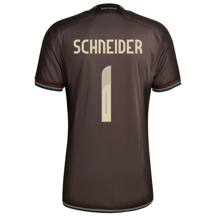 Kinderen Jamaica Sydney Schneider #1 Nachtbruin Uitshirt Uittenue 24-26 T-Shirt