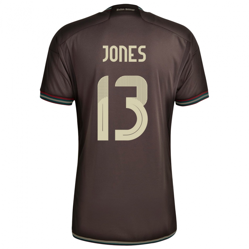 Kinderen Jamaica Javanae Jones #13 Nachtbruin Uitshirt Uittenue 24-26 T-Shirt