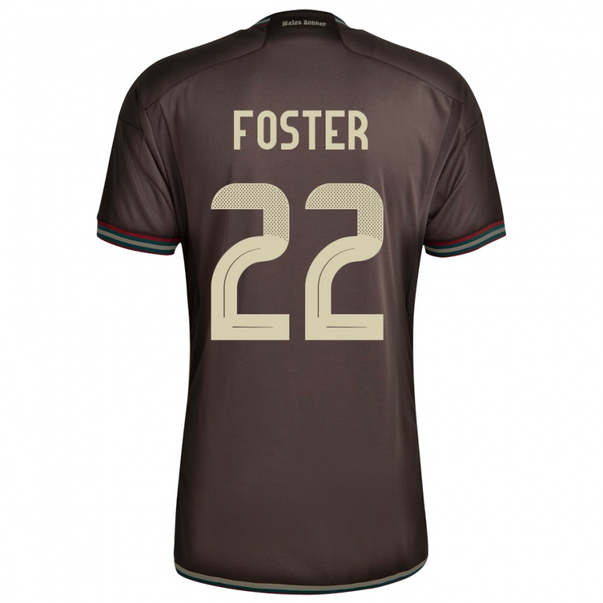 Kinderen Jamaica Shanise Foster #22 Nachtbruin Uitshirt Uittenue 24-26 T-Shirt