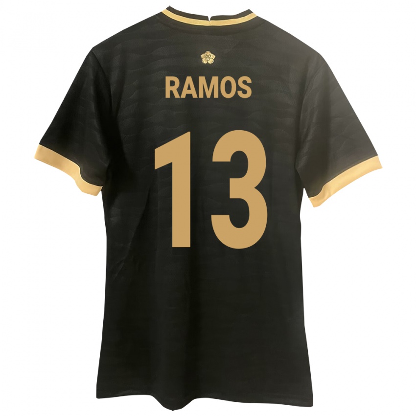 Kinderen Panama Jiovany Ramos #13 Zwart Uitshirt Uittenue 24-26 T-Shirt