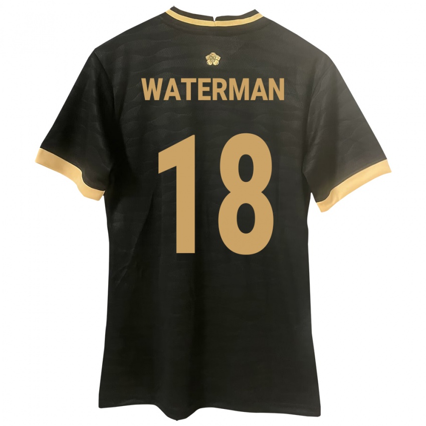 Kinderen Panama Cecilio Waterman #18 Zwart Uitshirt Uittenue 24-26 T-Shirt