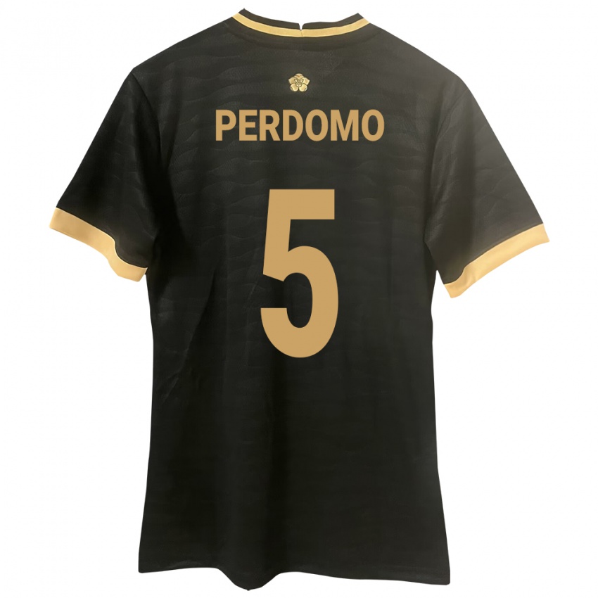 Kinderen Panama Reyniel Perdomo #5 Zwart Uitshirt Uittenue 24-26 T-Shirt