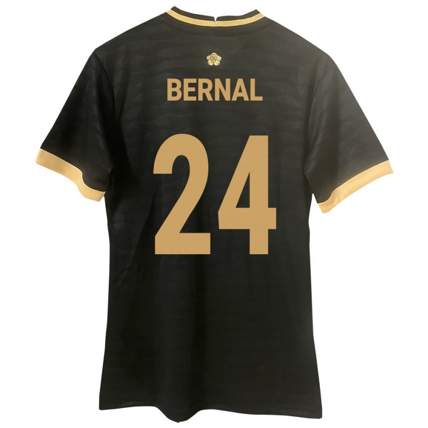 Kinderen Panama Kevin Bernal #24 Zwart Uitshirt Uittenue 24-26 T-Shirt