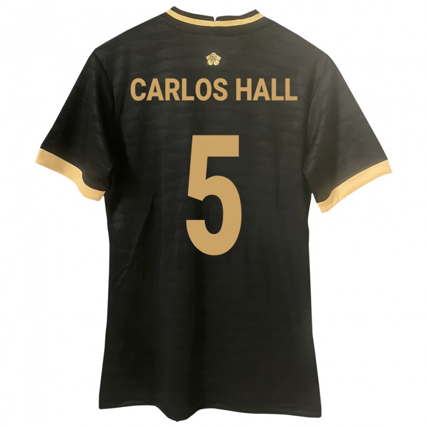 Kinderen Panama Juan Carlos Hall #5 Zwart Uitshirt Uittenue 24-26 T-Shirt