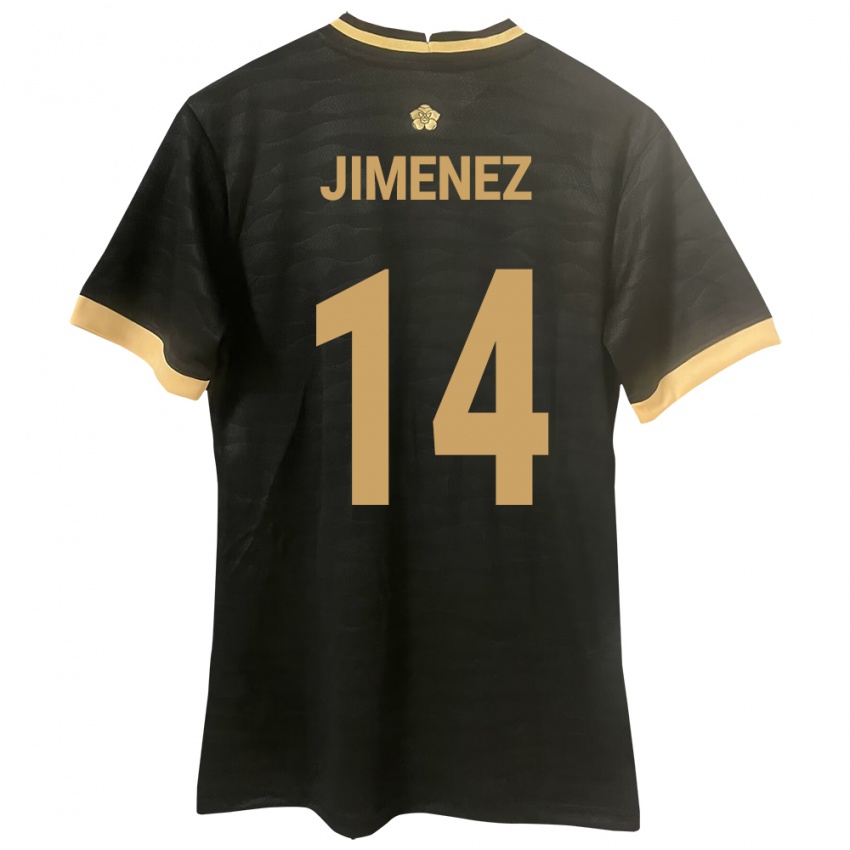 Kinderen Panama Juan Jiménez #14 Zwart Uitshirt Uittenue 24-26 T-Shirt