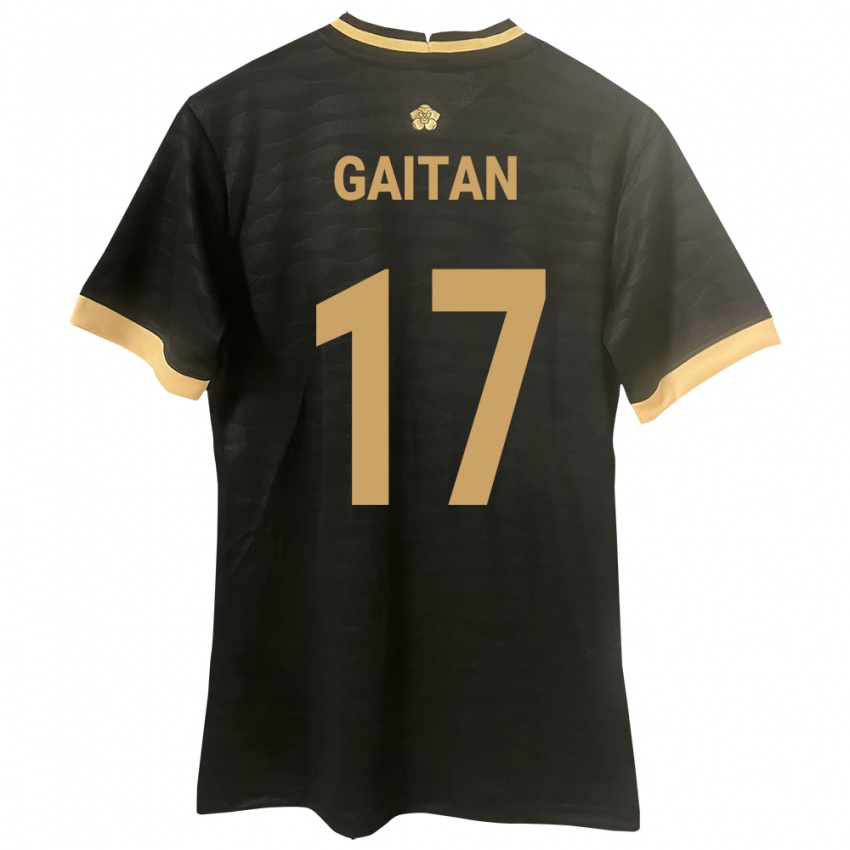 Kinderen Panama Luis Gaitán #17 Zwart Uitshirt Uittenue 24-26 T-Shirt