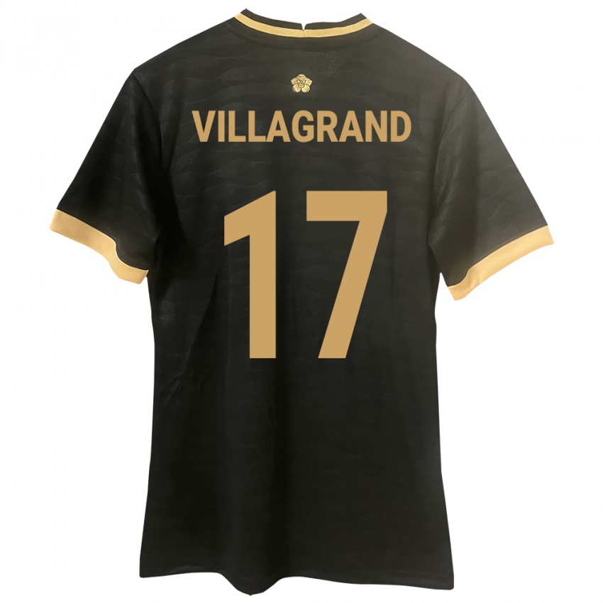 Kinderen Panama Gabriela Villagrand #17 Zwart Uitshirt Uittenue 24-26 T-Shirt