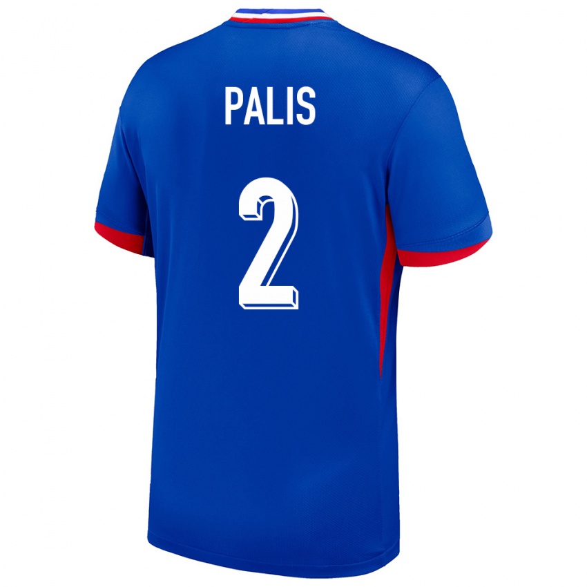 Heren Frankrijk Ella Palis #2 Blauw Thuisshirt Thuistenue 24-26 T-Shirt