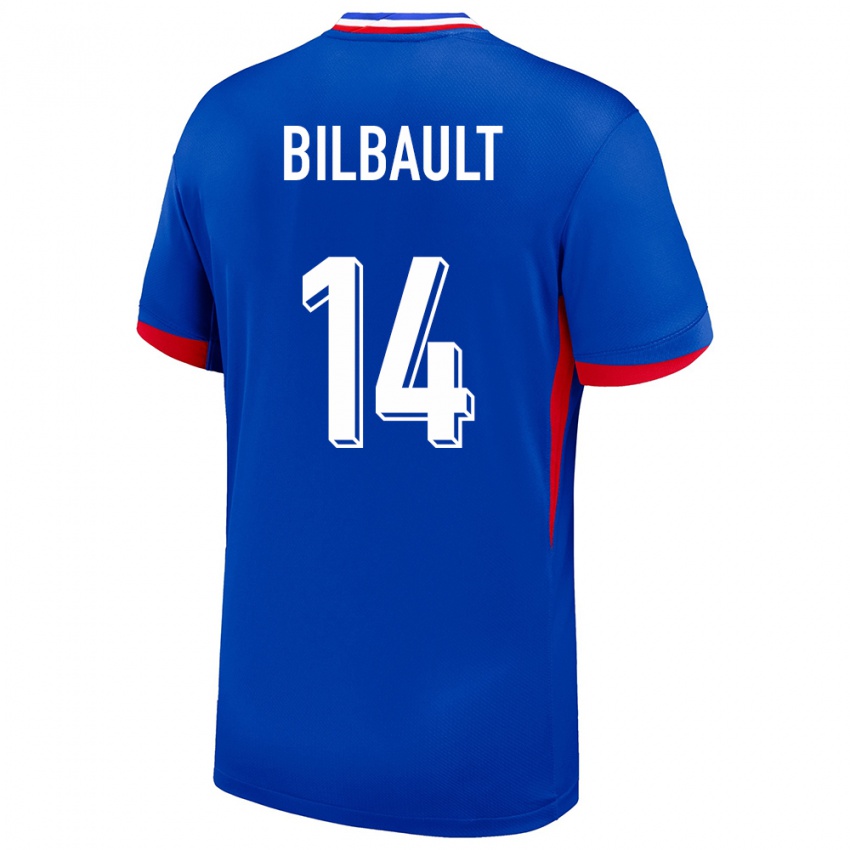 Heren Frankrijk Charlotte Bilbault #14 Blauw Thuisshirt Thuistenue 24-26 T-Shirt