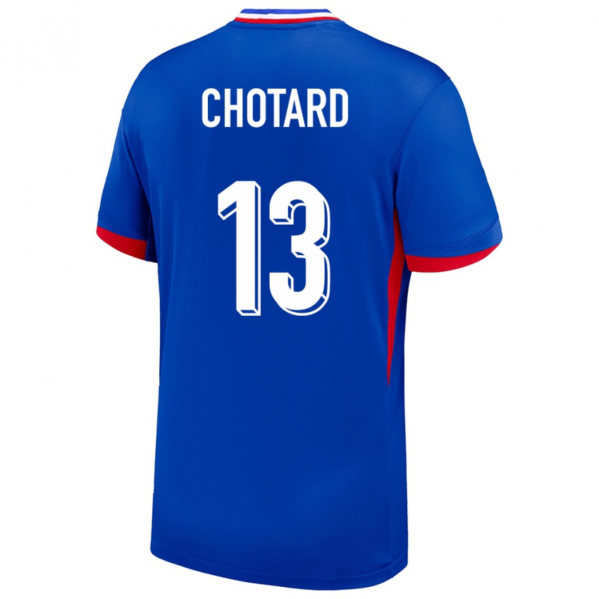 Heren Frankrijk Joris Chotard #13 Blauw Thuisshirt Thuistenue 24-26 T-Shirt