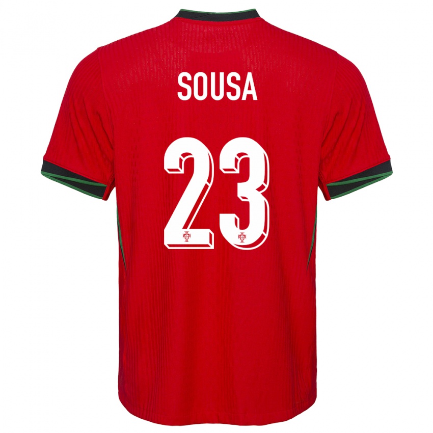 Heren Portugal Afonso Sousa #23 Rood Thuisshirt Thuistenue 24-26 T-Shirt