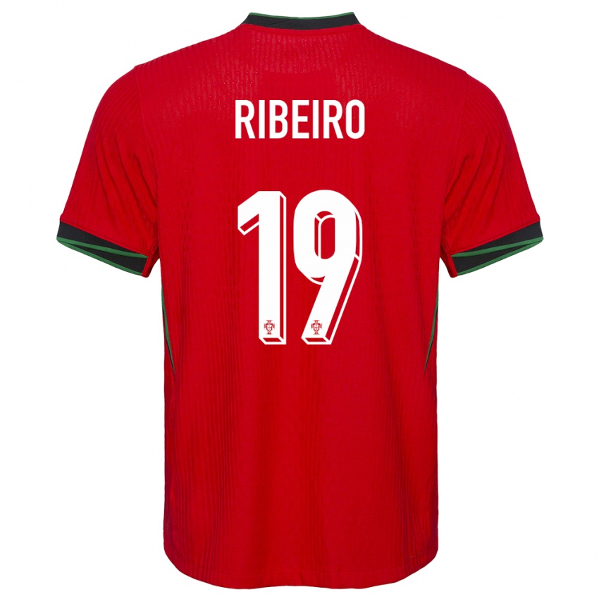 Heren Portugal Rodrigo Ribeiro #19 Rood Thuisshirt Thuistenue 24-26 T-Shirt