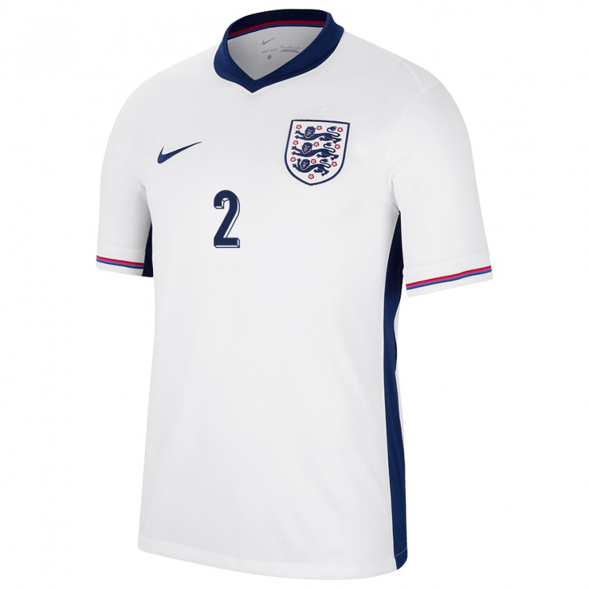 Heren Engeland Lucy Bronze #2 Wit Thuisshirt Thuistenue 24-26 T-Shirt