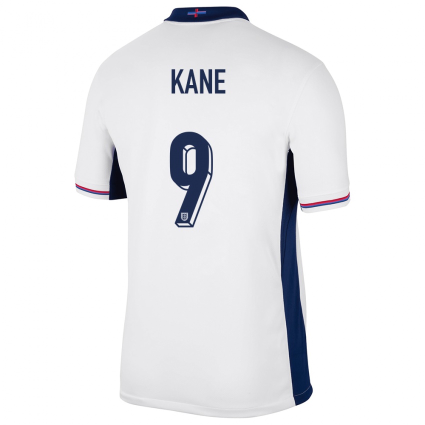 Heren Engeland Harry Kane #9 Wit Thuisshirt Thuistenue 24-26 T-Shirt