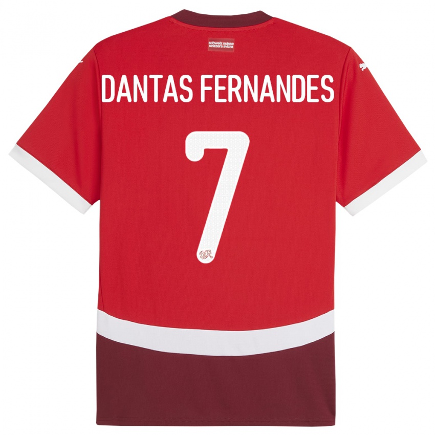 Heren Zwitserland Ronaldo Dantas Fernandes #7 Rood Thuisshirt Thuistenue 24-26 T-Shirt