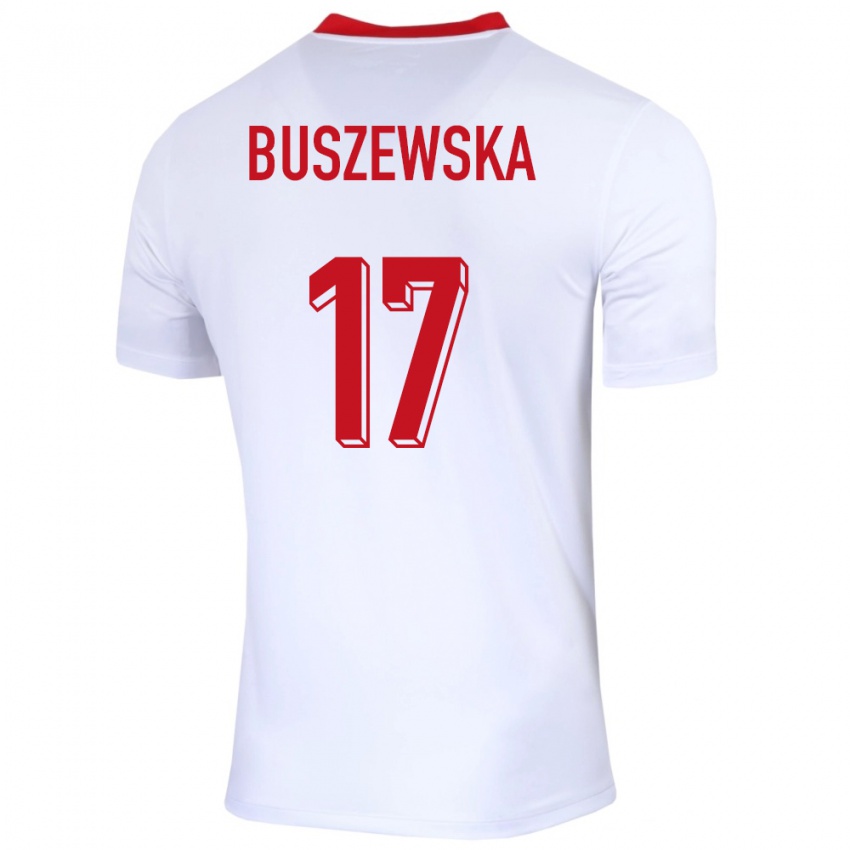 Heren Polen Zofia Buszewska #17 Wit Thuisshirt Thuistenue 24-26 T-Shirt