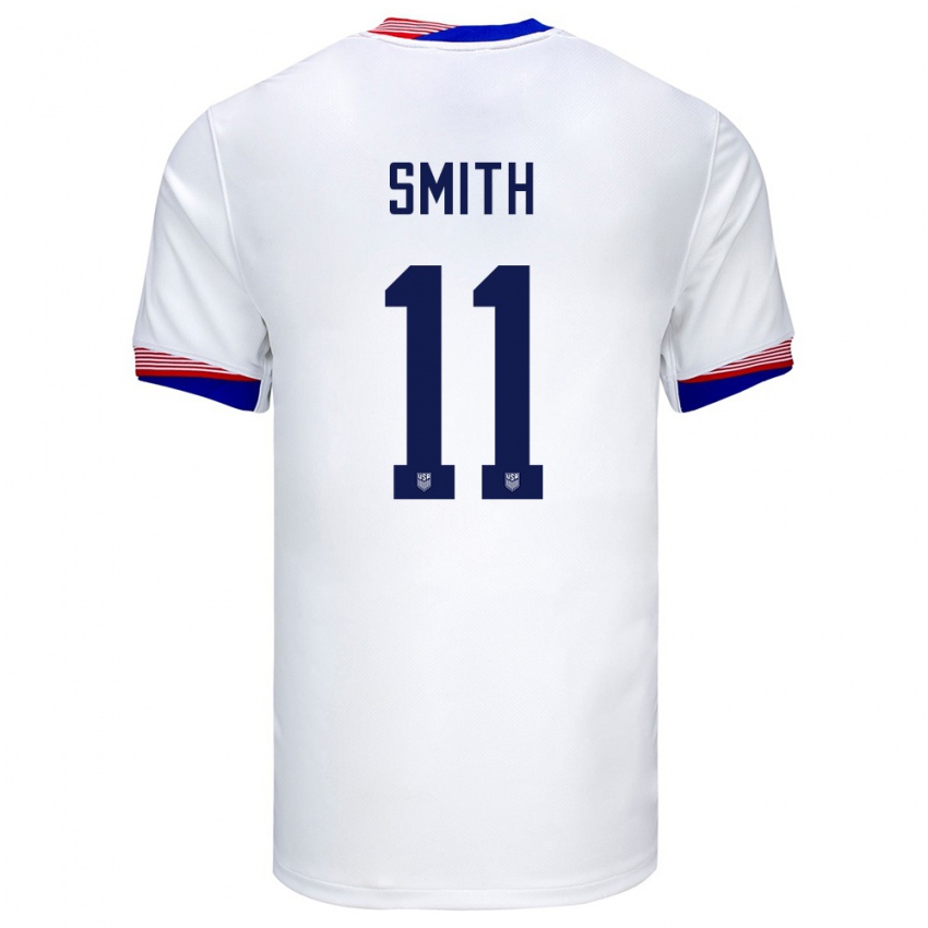 Heren Verenigde Staten Sophia Smith #11 Wit Thuisshirt Thuistenue 24-26 T-Shirt