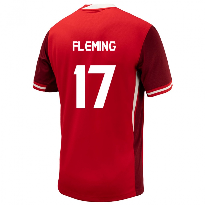 Heren Canada Jessie Fleming #17 Rood Thuisshirt Thuistenue 24-26 T-Shirt