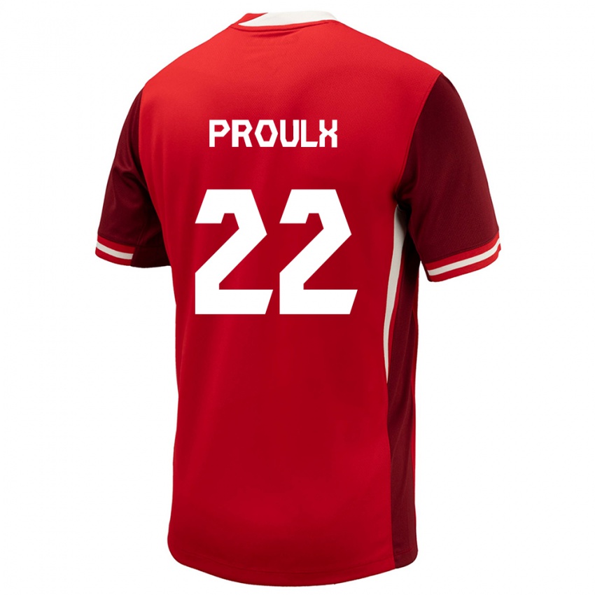 Heren Canada Lysianne Proulx #22 Rood Thuisshirt Thuistenue 24-26 T-Shirt