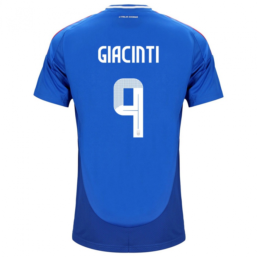 Heren Italië Valentina Giacinti #9 Blauw Thuisshirt Thuistenue 24-26 T-Shirt