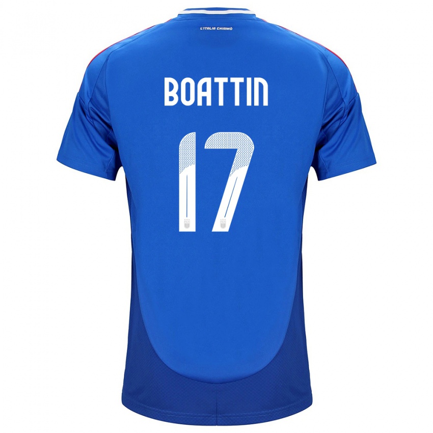 Heren Italië Lisa Boattin #17 Blauw Thuisshirt Thuistenue 24-26 T-Shirt