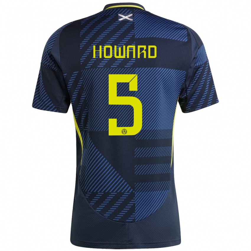 Heren Schotland Sophie Howard #5 Donkerblauw Thuisshirt Thuistenue 24-26 T-Shirt