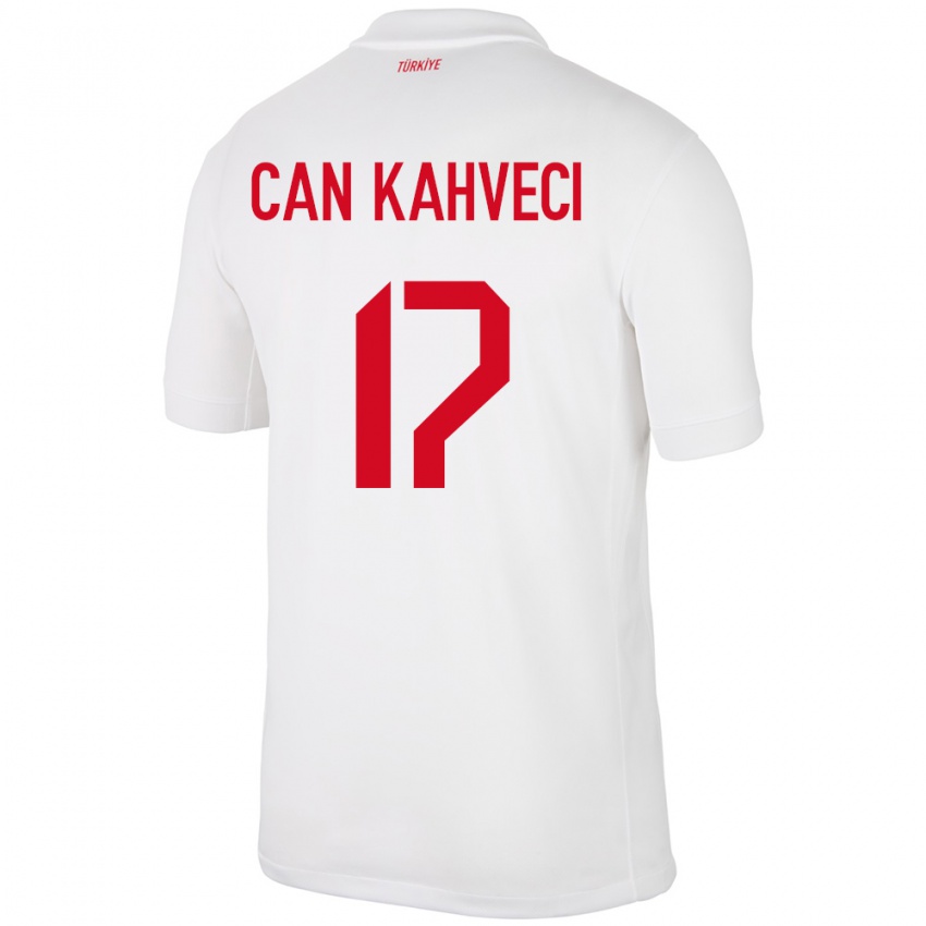 Heren Turkije İrfan Can Kahveci #17 Wit Thuisshirt Thuistenue 24-26 T-Shirt