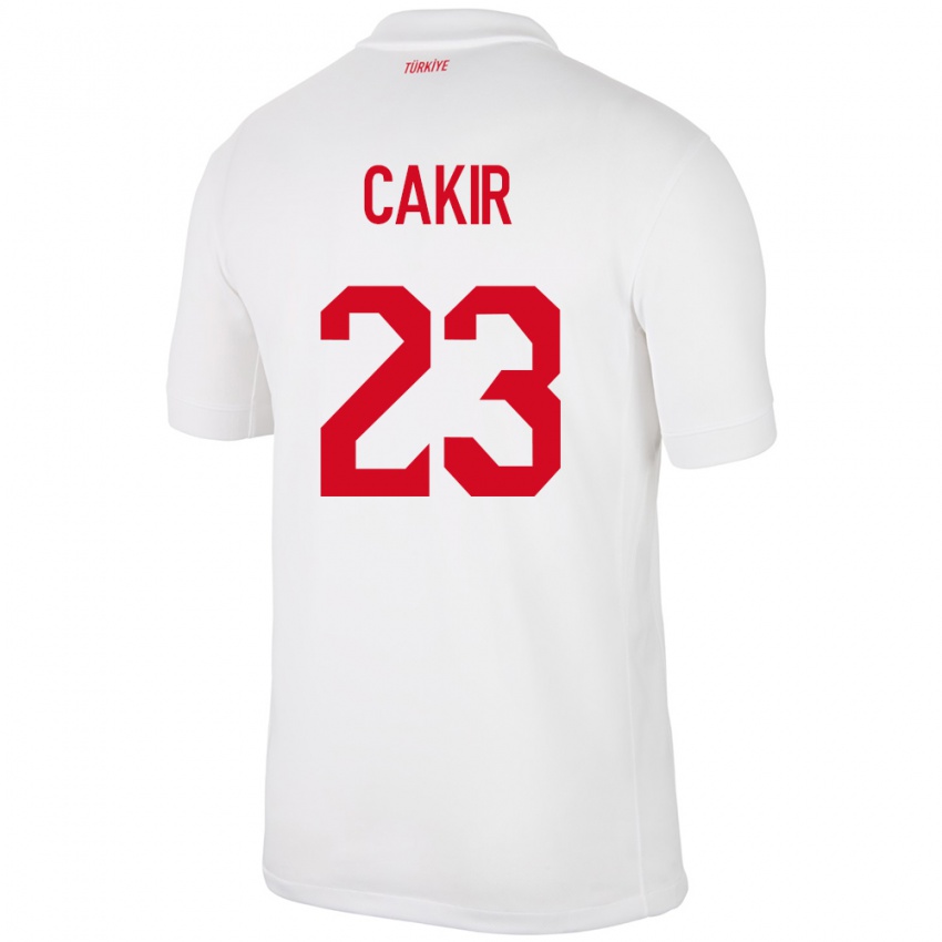 Heren Turkije Uğurcan Çakır #23 Wit Thuisshirt Thuistenue 24-26 T-Shirt