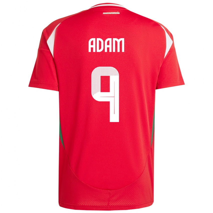 Heren Hongarije Martin Ádám #9 Rood Thuisshirt Thuistenue 24-26 T-Shirt