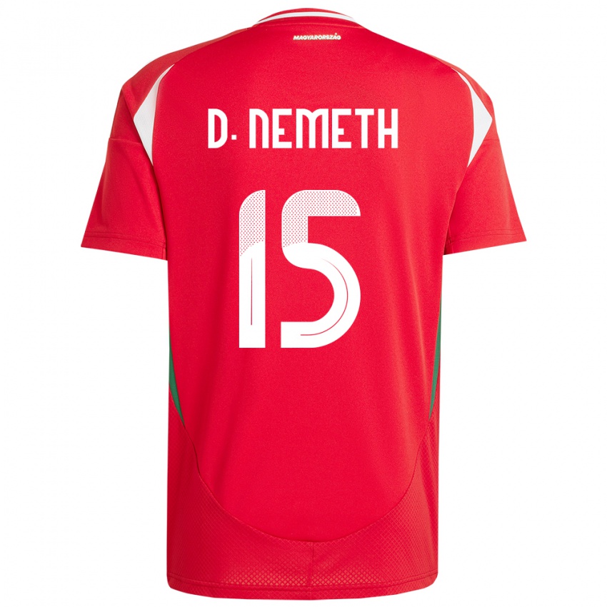 Heren Hongarije Diana Németh #15 Rood Thuisshirt Thuistenue 24-26 T-Shirt