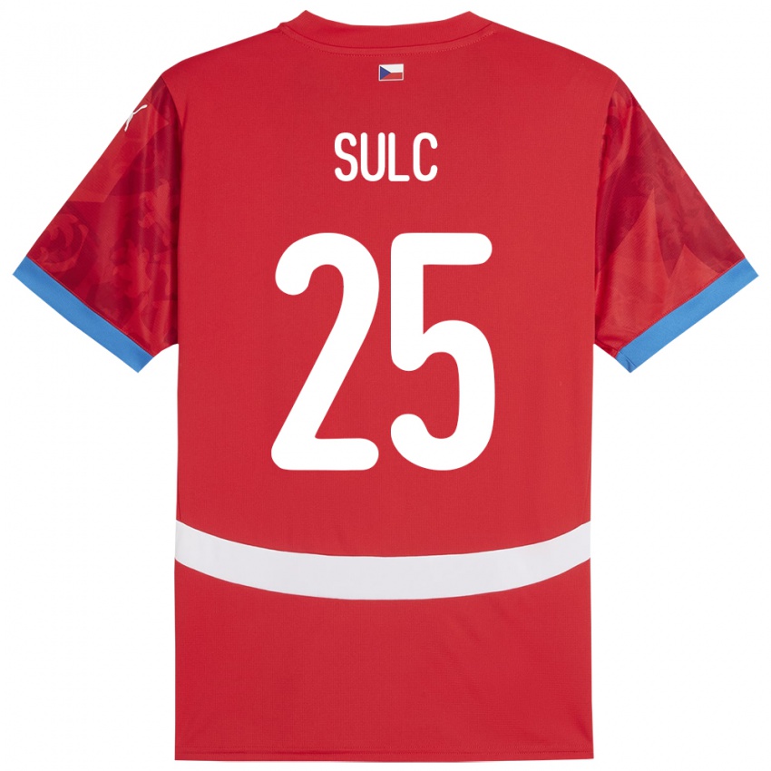 Heren Tsjechië Pavel Sulc #25 Rood Thuisshirt Thuistenue 24-26 T-Shirt