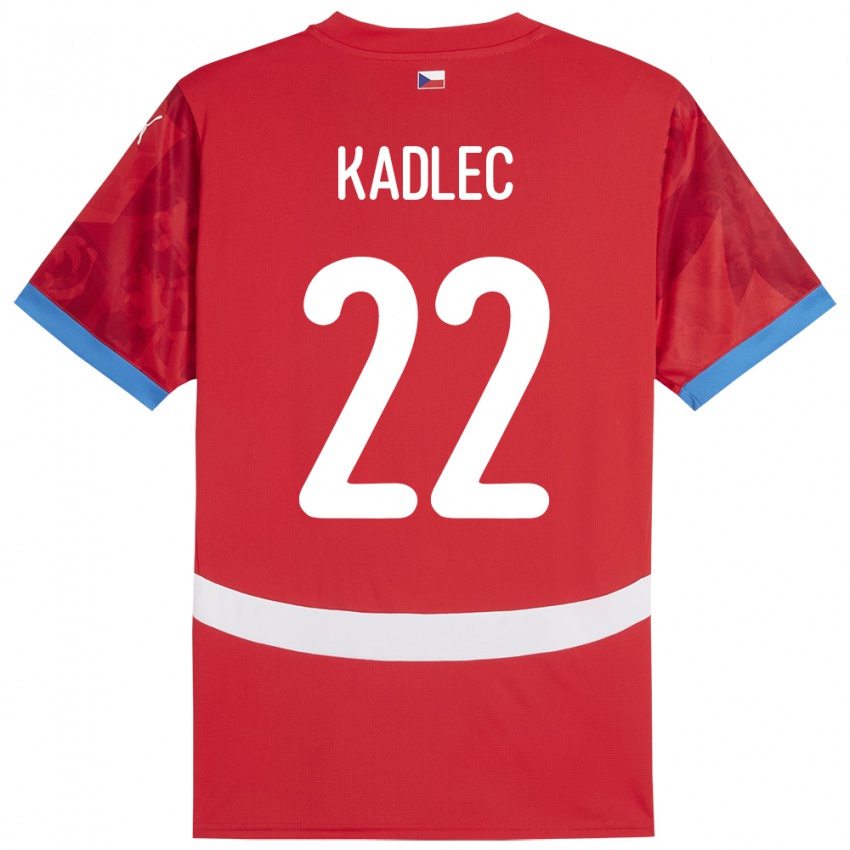 Heren Tsjechië Adam Kadlec #22 Rood Thuisshirt Thuistenue 24-26 T-Shirt