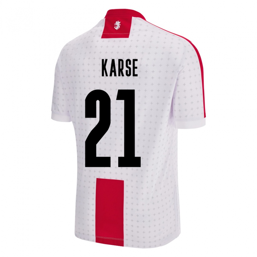 Heren Georgia Karse #21 Wit Thuisshirt Thuistenue 24-26 T-Shirt