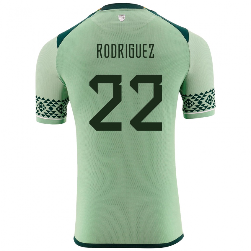 Heren Bolivia Carlitos Rodriguez #22 Licht Groen Thuisshirt Thuistenue 24-26 T-Shirt