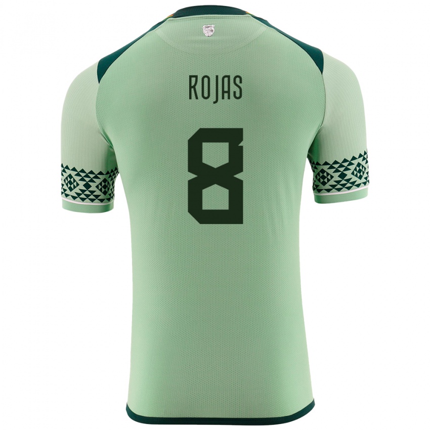 Heren Bolivia Jairo Rojas #8 Licht Groen Thuisshirt Thuistenue 24-26 T-Shirt