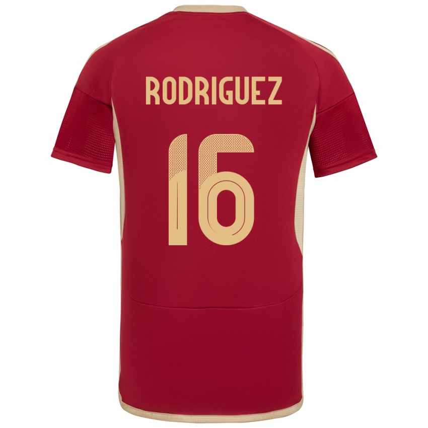 Heren Venezuela Arianna Rodríguez #16 Bourgondië Thuisshirt Thuistenue 24-26 T-Shirt