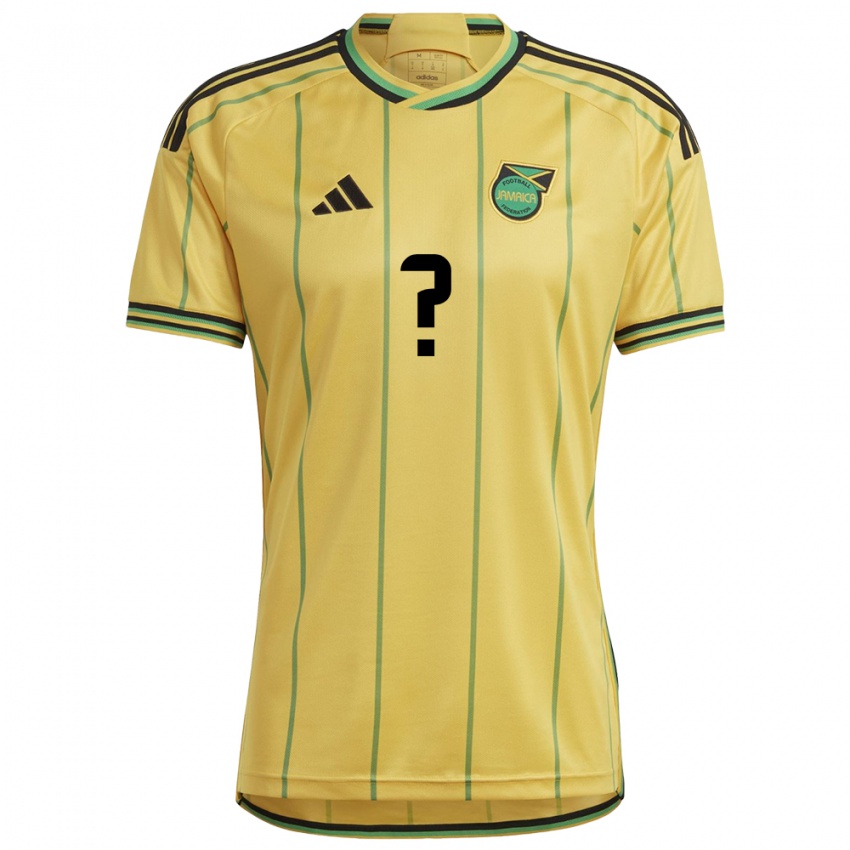 Heren Jamaica Katie Oakley #0 Geel Thuisshirt Thuistenue 24-26 T-Shirt