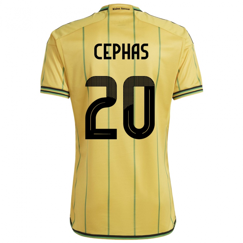 Heren Jamaica Renaldo Cephas #20 Geel Thuisshirt Thuistenue 24-26 T-Shirt