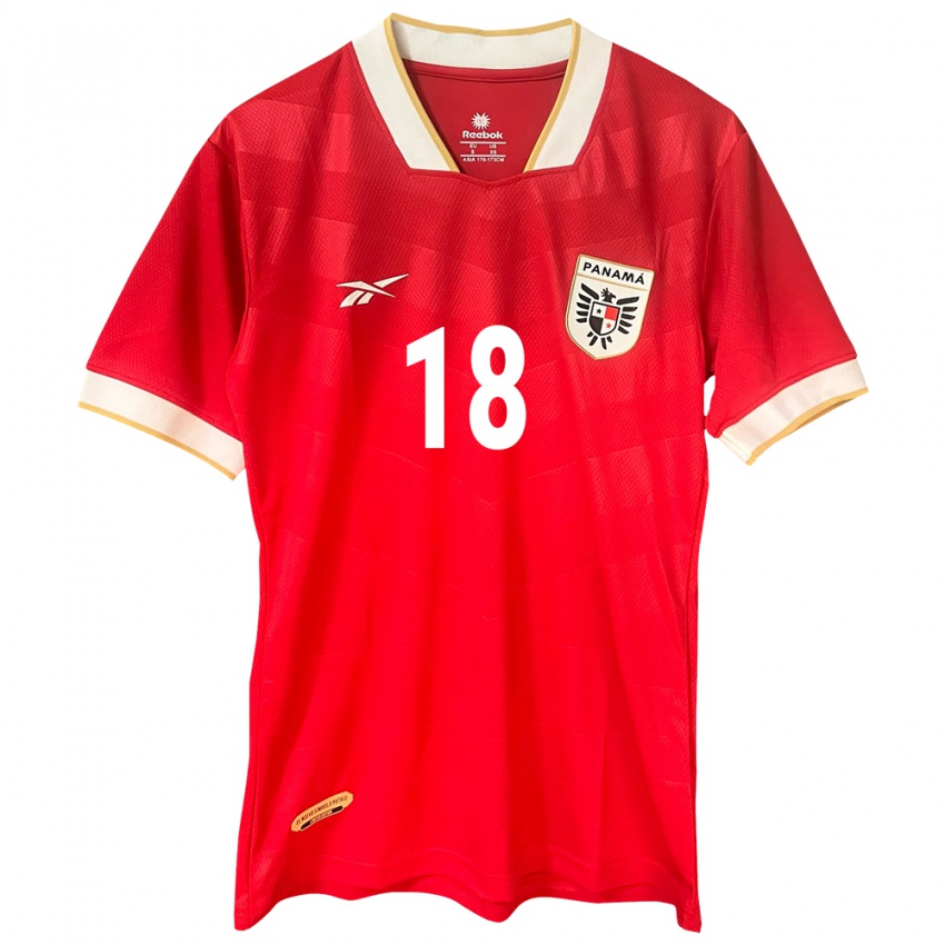 Heren Panama Héctor Ríos #18 Rood Thuisshirt Thuistenue 24-26 T-Shirt