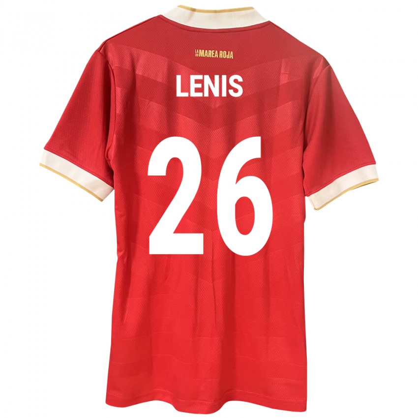 Heren Panama Kahiser Lenis #26 Rood Thuisshirt Thuistenue 24-26 T-Shirt